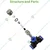 APPSTER 6mm Atomization Fogger Nozzles with Tee Connector Misting Cooling Sprayer Kit (5pcs Set)