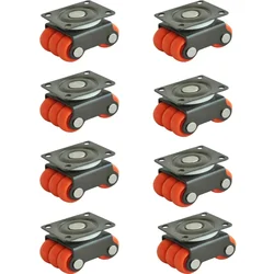 APPSTER 8 pcs 360 Degrees Rotating 20 mm Baby Sixer Caster Wheels, 300 kg Load Capacity for Trolley, Furniture, Table