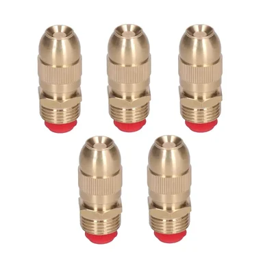 APPSTER Adjustable Brass Mist Sprinkler Nozzle Drip Irrigation Jet Spray Misting Head 1/2" Male Thread (Pack of 2)