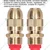APPSTER Adjustable Brass Mist Sprinkler Nozzle Drip Irrigation Jet Spray Misting Head 1/2" Male Thread (Pack of 2)