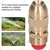 APPSTER Adjustable Brass Mist Sprinkler Nozzle Drip Irrigation Jet Spray Misting Head 1/2" Male Thread (Pack of 2)