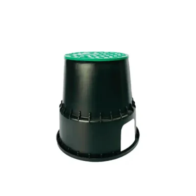 My Irigacio World 10-Inch Round Irrigation Valve Box for Underground Sprinkler Systems with Twist Lock Lid