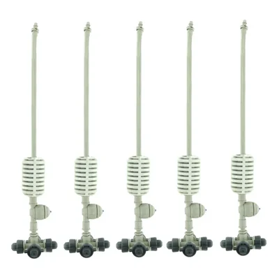 APPSTER Irrigation Fogger System 4-Way Fogger Assembly Unit with Check Valve for Garden, Greenhouse, etc. (Pack of 5)
