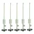 APPSTER Irrigation Fogger System 4-Way Fogger Assembly Unit with Check Valve for Garden, Greenhouse, etc. (Pack of 5)
