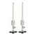 APPSTER Irrigation Fogger System 4-Way Fogger Assembly Unit with Check Valve for Garden, Greenhouse, etc. (Pack of 2) 