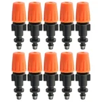 APPSTER Plastic Drip Irrigation Adjustable Misting Nozzles Garden Dripper Spray Emitters (Pack Of 10)