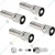 APPSTER 5pcs Stainless Steel Misting Cooling Nozzle with Tee Connector & 10 Meter Pipe 