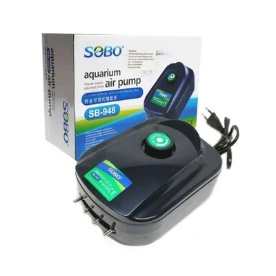  SOBO SB-948 Aquarium Fish Tank 4 Way Air Pump For Fresh & Salt Water