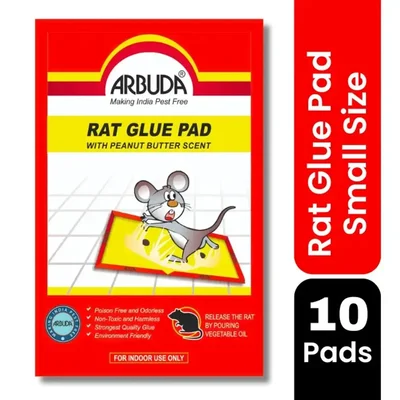 ARBUDA Rat Trap/ Mouse Glue Trap for Home, Kitchen, Garage, Warehouse Small Size Pack of 10