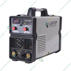 Captop 10-200 Amp Compact TIG Inverter Welding Machine With Torch, Holder, Cable, Nozzle Set and 1 Year Warranty (TIG200I)