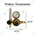NG Weld 0-20LPM Argon Gas Regulator Flow Meter TIG Welding