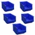 Aristo 5 Pcs 200x 125x100  mm FPO Blue Storage Bin,Premium HDPE Material (Bin-15 N)