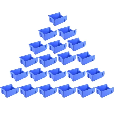 Aristo 235 x 150 x 125 mm Blue HDPE FPO Storage Bin (Bin-25) - Pack of 21