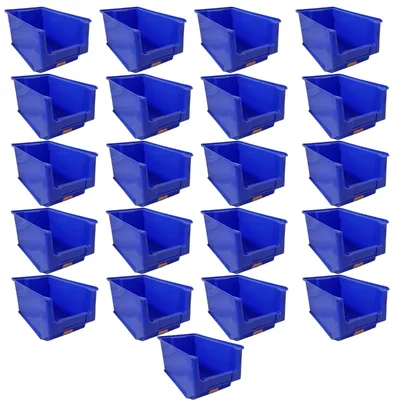 Aristo 305 x 210 x 160 mm Blue Plastic Industrial Bin (Bin-35) - Pack of 21