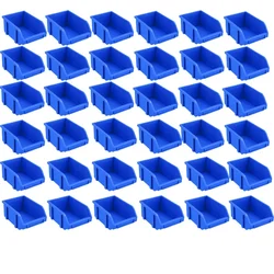 Aristo 36 Pcs 165x114x78 mmFPO Blue Storage Bin,Premium HDPE Material (Bin-5)  