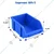 Aristo 36 Pcs 165x114x78 mmFPO Blue Storage Bin,Premium HDPE Material (Bin-5)
