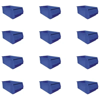 Aristo 515 x 310 x 200 mm Blue Plastic Industrial Bin (Bin-50) - Pack of 12