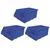 Aristo 380 x 320 x 170 mm Blue Industrial Plastic Bins (CRATE-100)(Pack-3 Pcs)