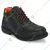 ArmaDuro AD-1028 Black Leather Steel Toe Safety Shoes(Size-6)