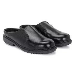 ArmaDuro Pack of 1, 5, 10 Leather Steel Toe Black Safety Shoes AD-1031(Pack-1 pair,Size-6)