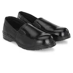 ArmaDuro Low Ankle PVC Sole Steel Toe Black Leather Ladies Safety Shoes (AD1014)