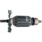Heavy Duty replacement Motor Armature for Novex Prime CM4SA Marble Cutter, 1300W+ high-torque, Integrated Fan & Helical Gear