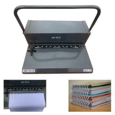 Ars Tech 10 Rectangular Holes Manual Strip Binder (15 Sheet Punch at a Single Slot)