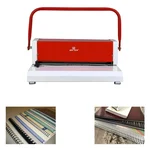 Ars Tech A4 33 Holes Spiral Binder Machine (White/Red)