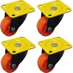 ATC (C-052) 80 kg Load Capacity 4 pcs 35 mm Single Puff PPCP Caster Wheels