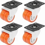 ATC (C-054) 225 kg Load Capacity 60 mm Double Puff PPCP Caster Wheels (Pack of 4)