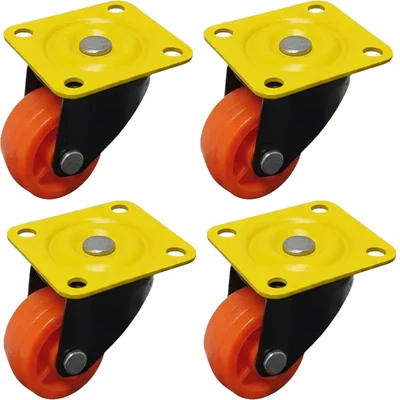 ATC (C-054) 60 mm Single Puff PPCP Caster Wheel, 135 kg Load Capacity (Pack of 4)