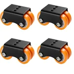 ATC (C-001) Mini Moving Four Caster Wheel Fixed Type ( Pack of 4)
