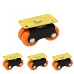 ATC (C-003) Plate Type 45 mm Height Flat Radius 360° Revolving Caster Wheel (Pack of 4)