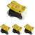 ATC (C-013) 4 Wheel 45mm Height Radius Flat 360° Moving Top Plate Derlin Caster Wheels (Pack of 4)