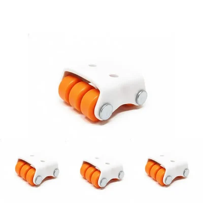 ATC (C-049) 22 mm Plate Type Mini Sixer Caster Wheel, 360 kg Load Capacity (Pack of 4)