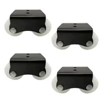 ATC (C-005) 30 mm Delrin Plate Type Four Castor Wheel (Pack of 4)