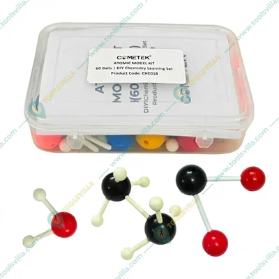 Cometek 60 Atoms 26 Bonds Molecular Model Kit for Chemistry Students DIY Molecule Building