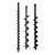 Heavy Duty 2.4 inch, 3 inch and 4 inch Auger Bit Combo For Earth Auger/ Post Hole Digger Machine