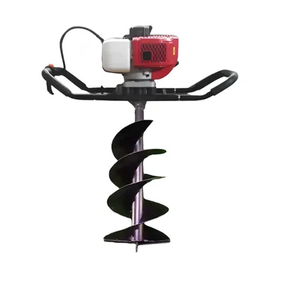Heavy Duty 2 Stroke 82 CC For Earth Auger/ Post Hole Digger Machine With 12 Inch Double Spiral Auger Bit For Heavy Use