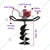 Heavy Duty 2 Stroke 82 CC For Earth Auger/ Post Hole Digger Machine With 12 Inch Double Spiral Auger Bit For Heavy Use