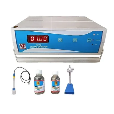 Lab Junction LJ-111 Auto Digital Table Top pH Meter, 2 Point Calibration with Accessories