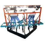 Shapar Agro Tractor Operated Automatic 11 Tyne 64 Inch Double Hopper Seed Cum Fertilizer Drill With 22 Pipes