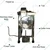Semi-Automatic Stainless Steel Body Coconut Copra Cutter, 1 HP Motor