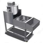 Heavy Duty 35W Automatic Gas Popcorn Machine with 10L Capacity Kettle and Integrated Cooling Dump Tray on Wheels