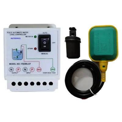 Nutronics 2HP Float Sensor Microcontroller Fully Automatic Water Level Controller Indicator NI82WLCF
