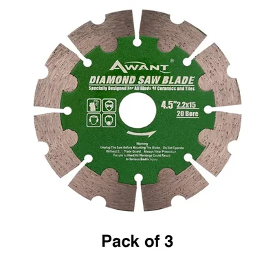 Xtra Power 4 inch (105 mm) Awant Wall Expert Diamond Saw Blade(Pack-3 pcs)
