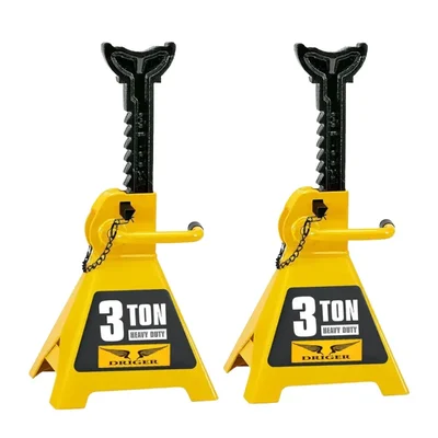 Driger 3 Ton Jack/Axle Stand With 435 mm Maximum Lifting Height (Pack Of 2 Pcs)