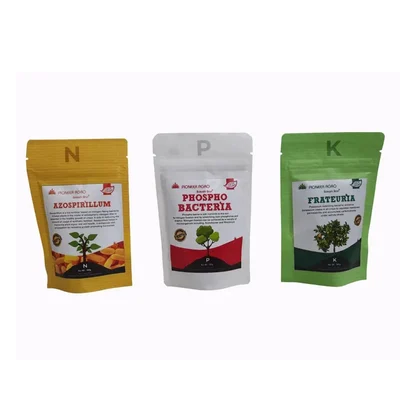 Pioneer Agro BIO NPK Consortium Powder (300g) | Azospirillum, Phosphobacteria, and Frateuria Aurantia