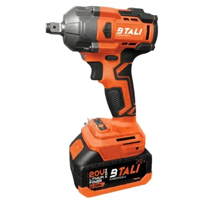 BTALI 1/2 Inch 20V Brushless Impact Wrench with Battery & Charger, 2400 RPM (BTCIW-550P20V)