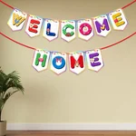 Pack of 10, Baby Boy Or Girl Welcome Home Decoration of 10 Pcs, Paper Banner Kit For Baby Shower Party